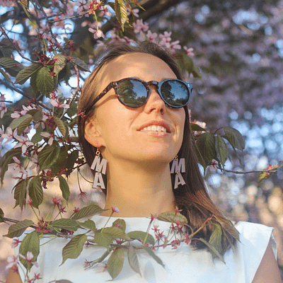 Mama -korvakorut, lilac