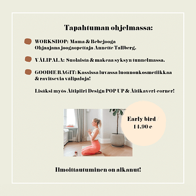 Äitipiirin Hyvinvointi-iltapäivä 16.11. @Saga Yoga, Punavuori | Mama- & Bebejooga