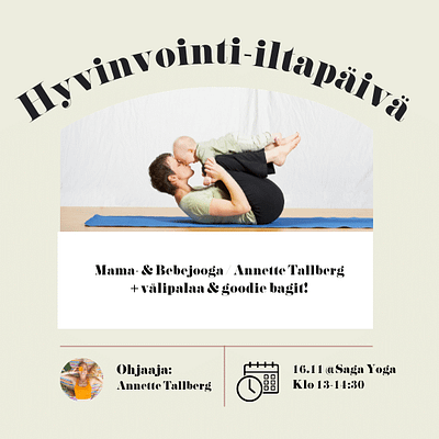 Äitipiirin Hyvinvointi-iltapäivä 16.11. @Saga Yoga, Punavuori | Mama- & Bebejooga